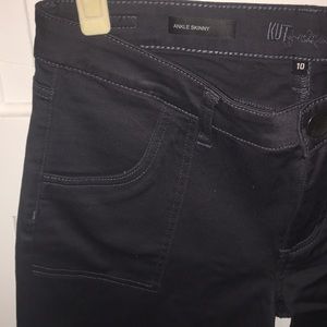 Kut from the cloth dark grey ankle skinnies